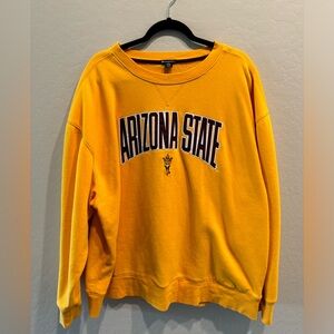 Arizona State University oversized gold sweatshirt